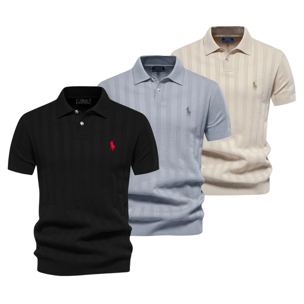 Polo Texturizado Para Hombre RL